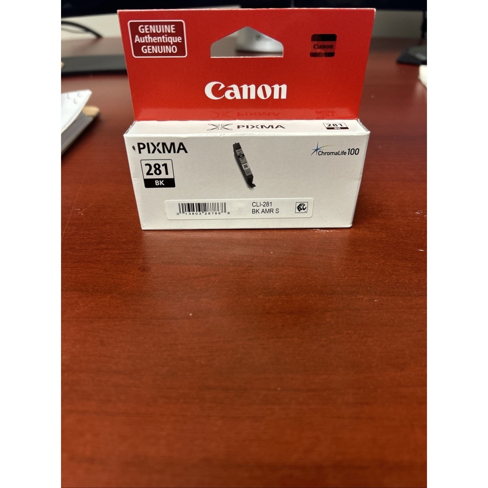 BRAND NEW SEALED OEM Genuine Canon 281BK 281 BK Ink Tank Black Pixma